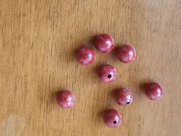 8 Stk. Korallen Steine, geschliffen und stabilisiert.