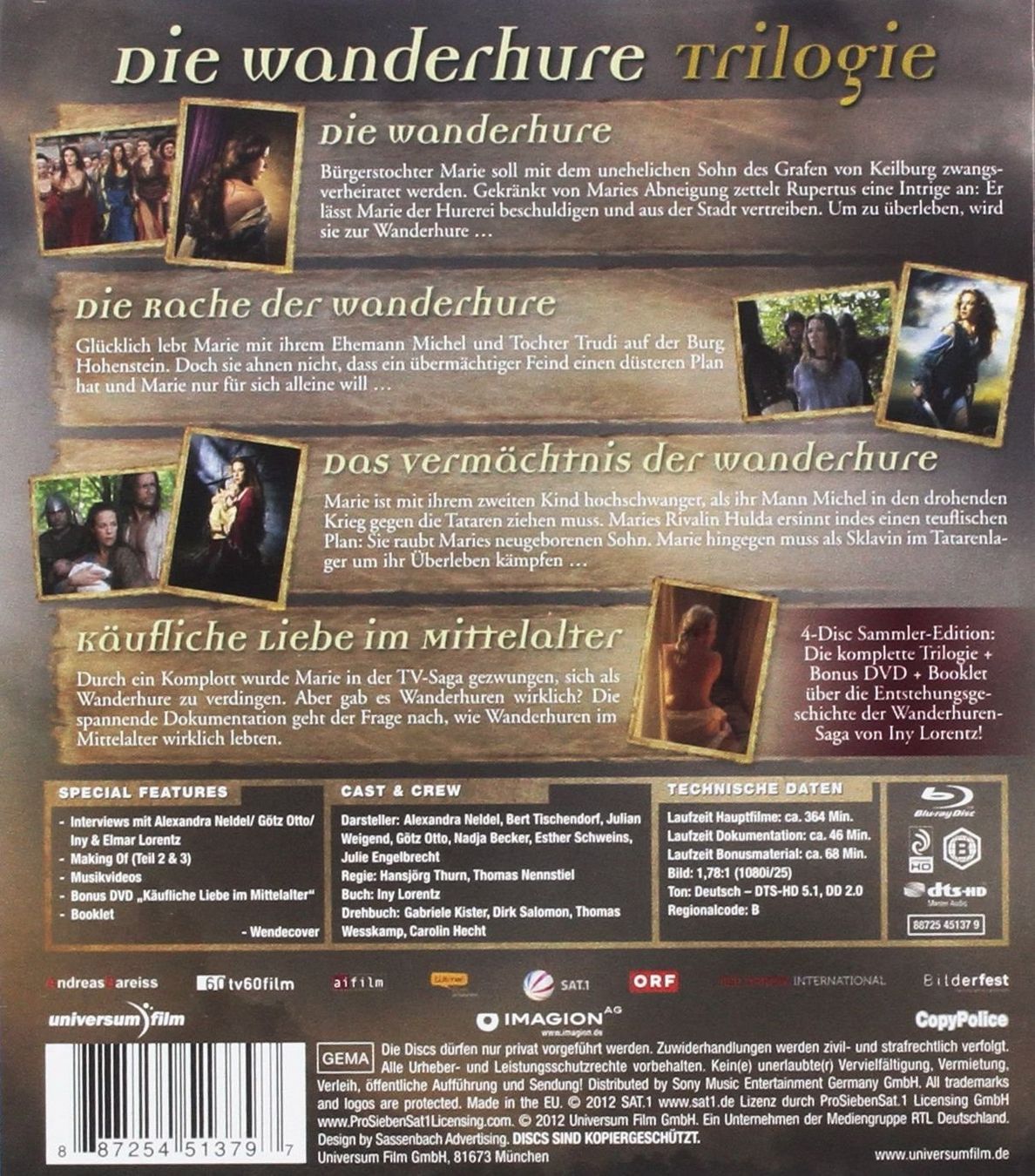 Alle DVDs: Wanderhure - The Whore Trilogie - Special Edition - Blu-ray – Gebraucht aus Volketswil von cinephilia 2