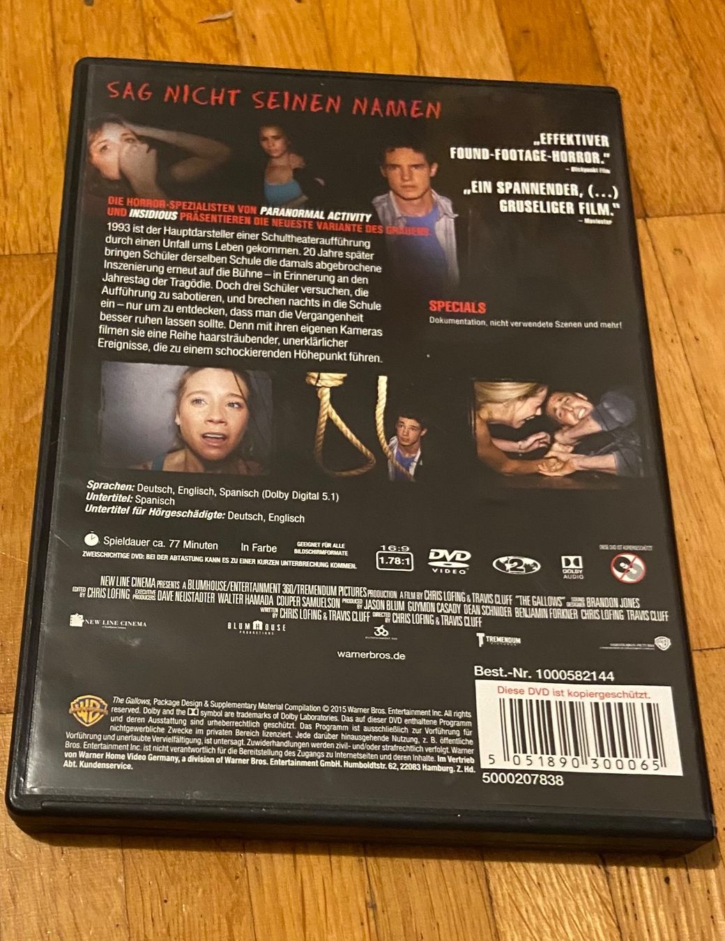 Alle DVDs: Gallows - DVD - Horror – Gebraucht aus Luzern von Lycka 1