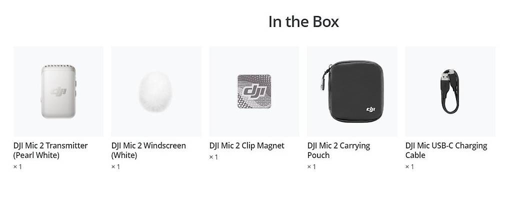 Mikrofone: Neuwertig DJI Mic 2 in Weiss – Gebraucht aus Arnegg von zozotsu 4