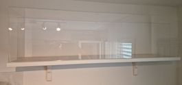Acryl Vitrinenhaube transparent 119.5 x 29 cm
