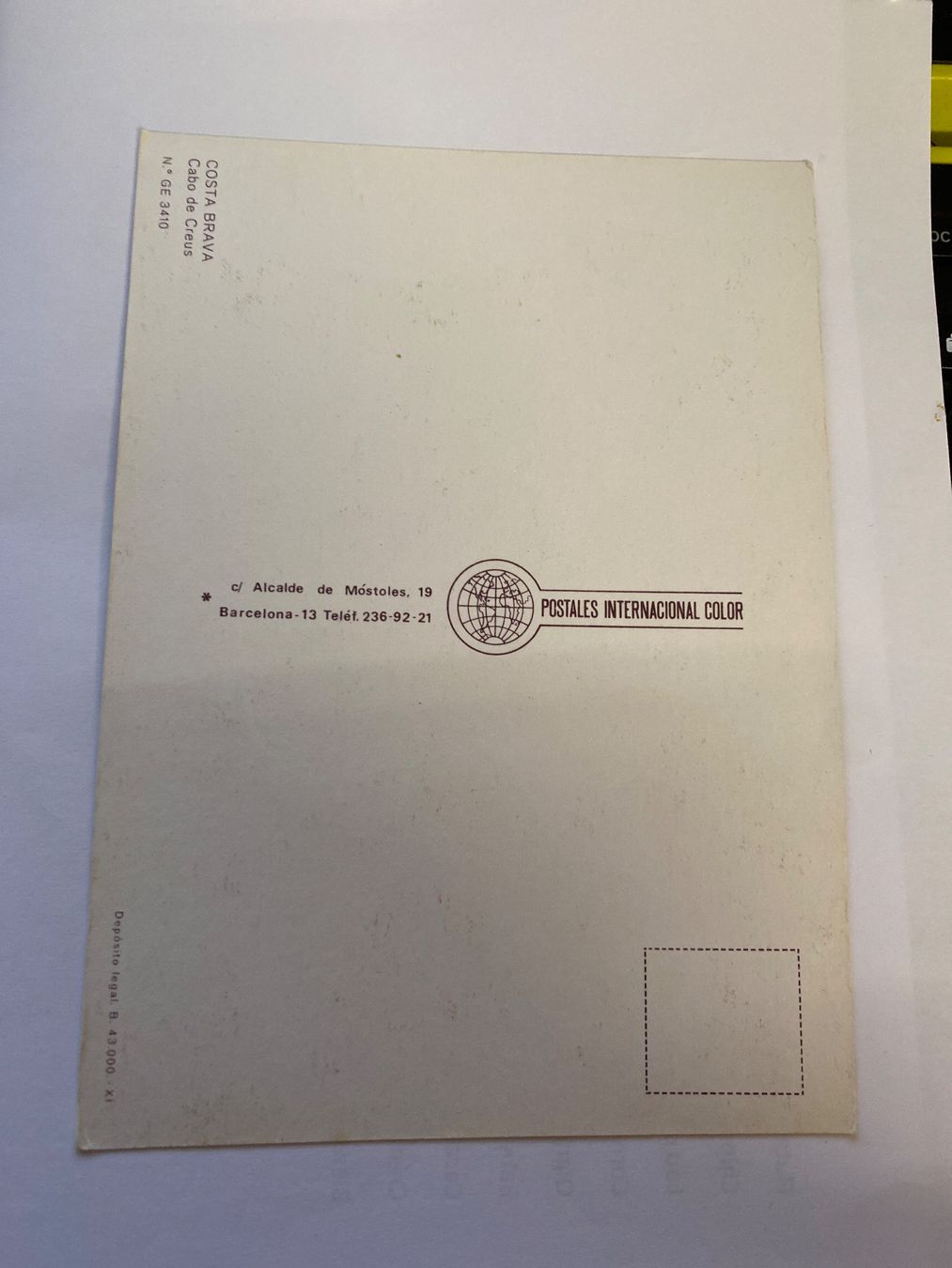 Cartoline postali: Carte Postale Vintage Costa Brava, Espagne - barcelone – Usato da Le Brassus venduto da cinema13 1