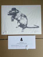 Blek Le Rat "the street artist's paraphernalia". Banksy