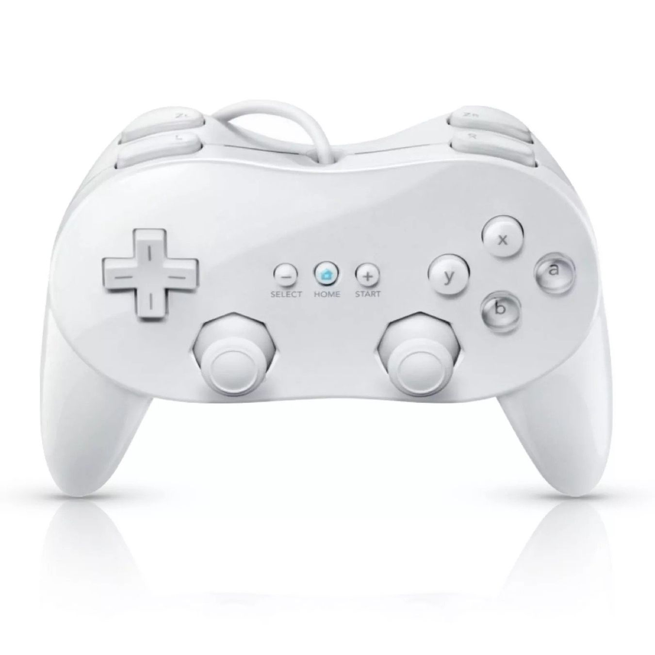 Controller: Controller  Nintendo Wii Pro Classic Gamepad Joypad weiss – Nuovo (secondo la descrizione) da Kirchdorf AG venduto da csnmclub 5