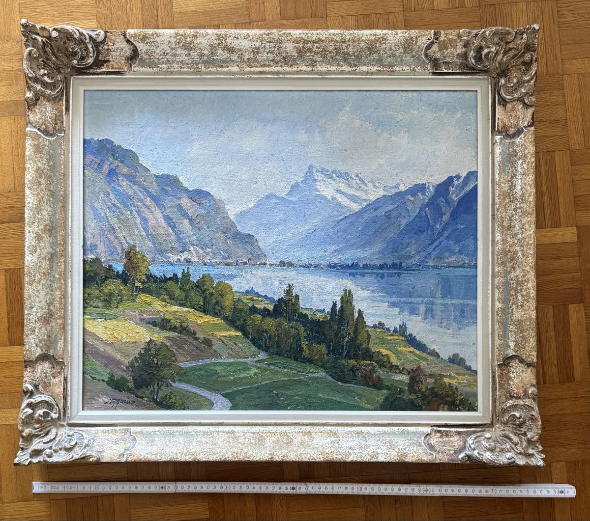 Gemälde: Gemälde mit Rahmen von J. E. Müller – Gebraucht aus Zürich von Amethystfee
