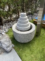 Granit Brunnen Stein mit mehreren Ebenen Gartendekoration
