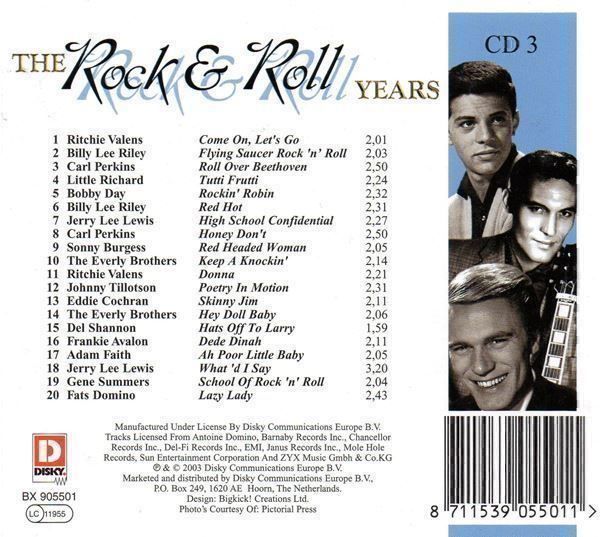 CD: THE ROCK & ROLL YEARS - 3 - CD – Usato da Greifensee venduto da scharmant 1