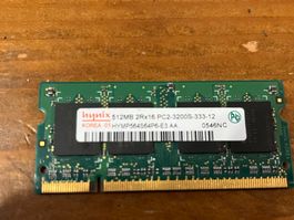 512 MB 2Rx16 PC2-3200S-333-12 Hynix
