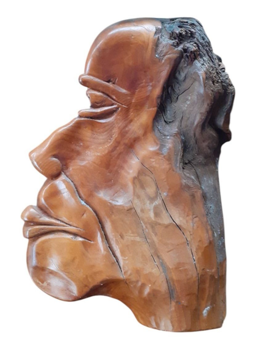 Sculture & Statue: Skulptur Kopf geschnitzt – Usato da Mörschwil venduto da antiksalon