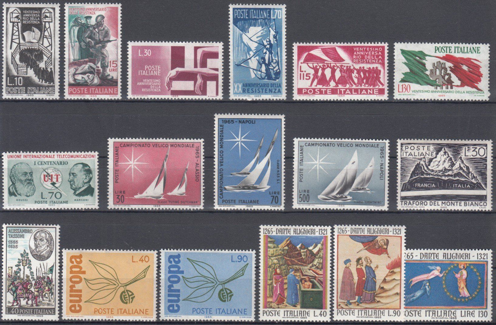 Tous les timbres: Italien 1965 postfrisch – D'occasion à Bürglen TG par StampGraf 1