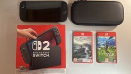 Nintendo Switch 2 avec deux jeux, état neuf