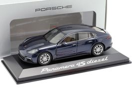 Porsche Panamera 4S Diesel 2016 1:43 herpa OVP dunkelblau 79