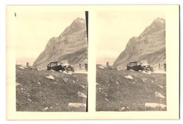 Stereo-Fotografie Bus Saurer, Autobus au
