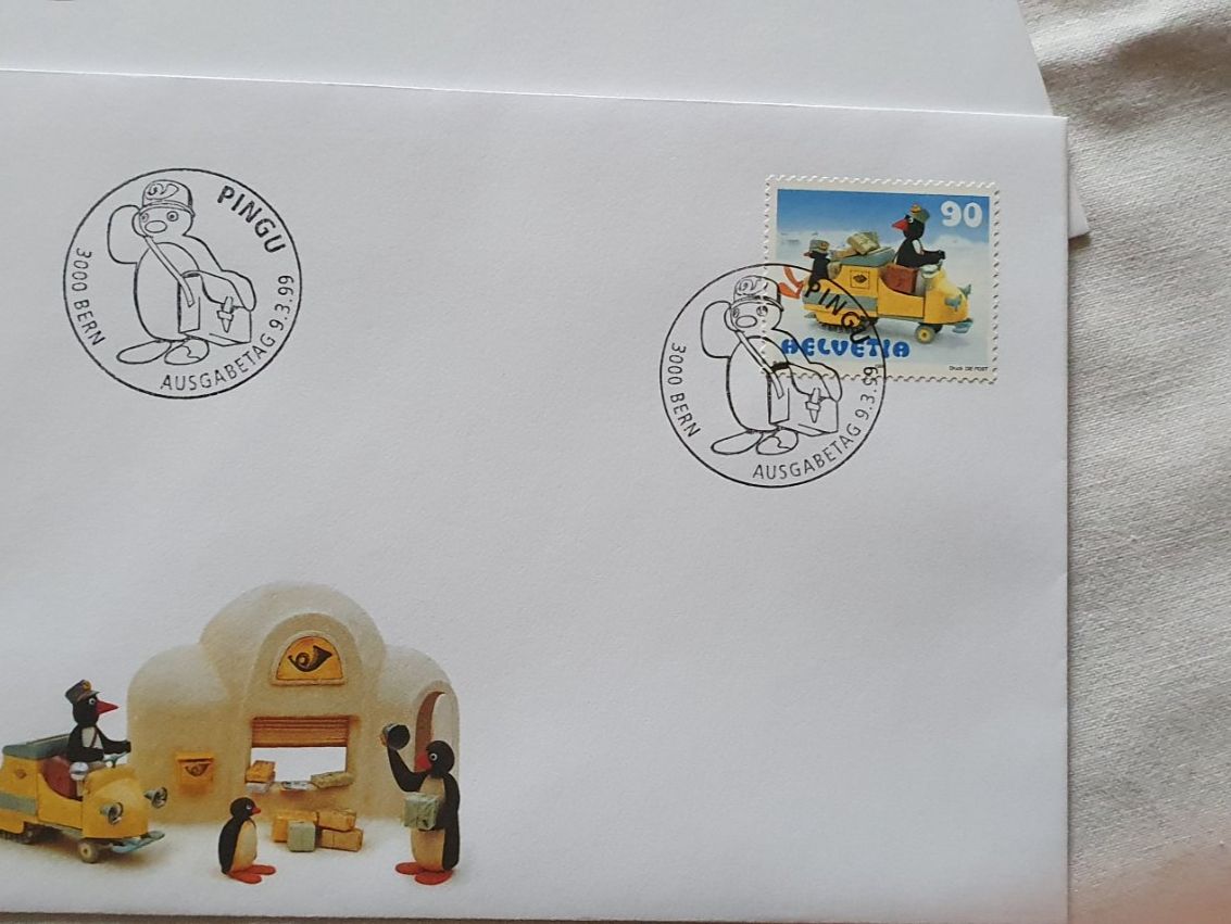 Buste & buste per spedizione: Pingu Couverts 5 stk.  Sonderausgabe 1999 – Nuovo e nell'imballaggio originale da Läufelfingen venduto da jac_vp95 4
