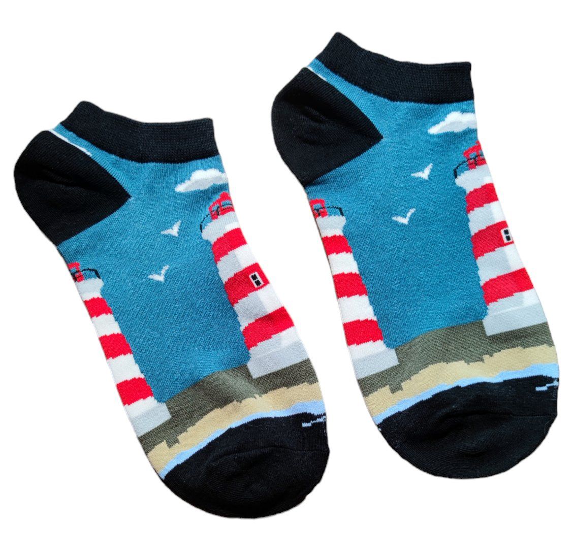 Calze: Sneaker-Socken Leuchtturm / Lighthouse – Nuovo e nell'imballaggio originale da Zürich venduto da amysmith 2