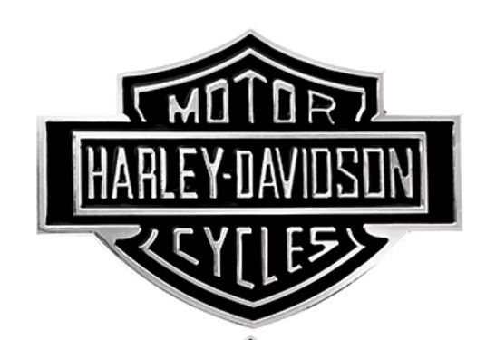 Sticker: Sticker Harley-Davidson métal noir/argent neuf J079 – Nuovo e nell'imballaggio originale da Allens venduto da MADE.IN.ROCK.N.ROLL 2