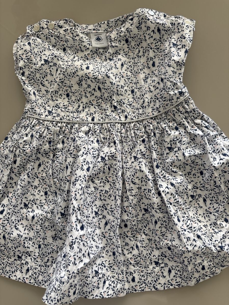 Petit Bateau Vestiti & Gonne: Petit Bateau Dress white with blue pattern size 50cm – Nuovo (secondo la descrizione) da La Conversion venduto da dam_d9cs