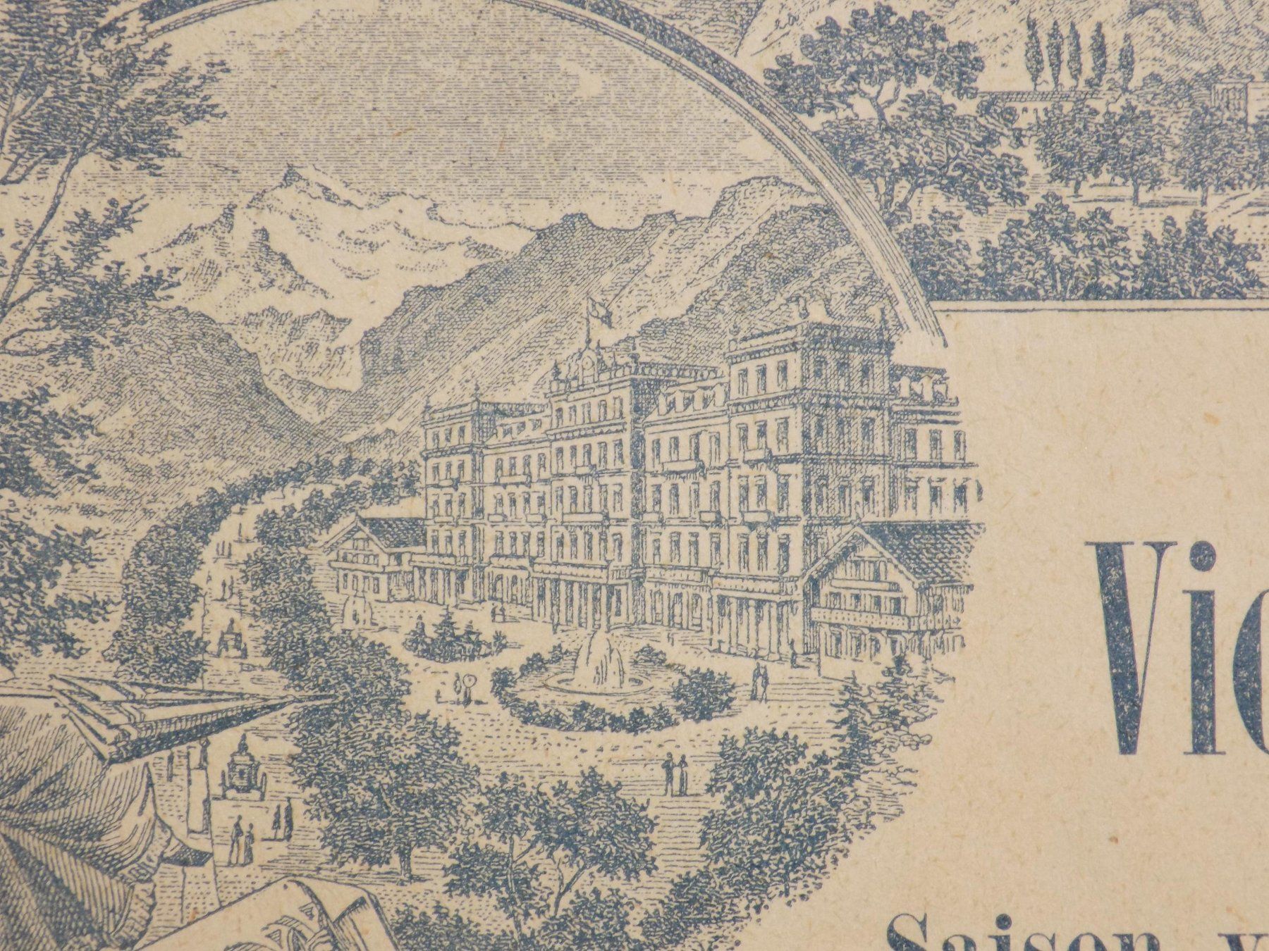 Incisioni: Hotel Victoria Interlaken – Usato da Risch venduto da Rischli15 5
