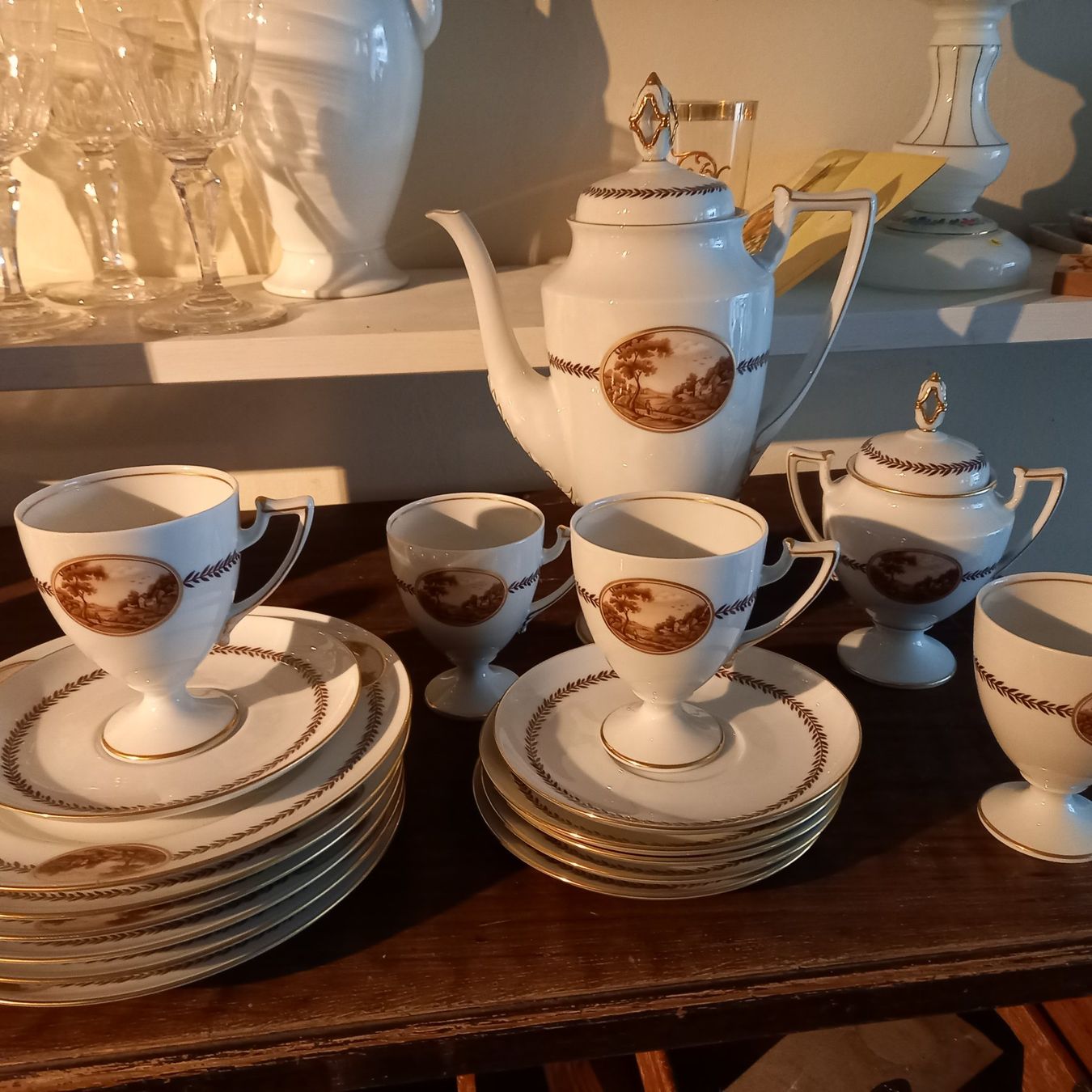 Set di piatti: edles Kaffeeservice Kgl. Tettau – Usato da Bischofszell venduto da Joachim-115