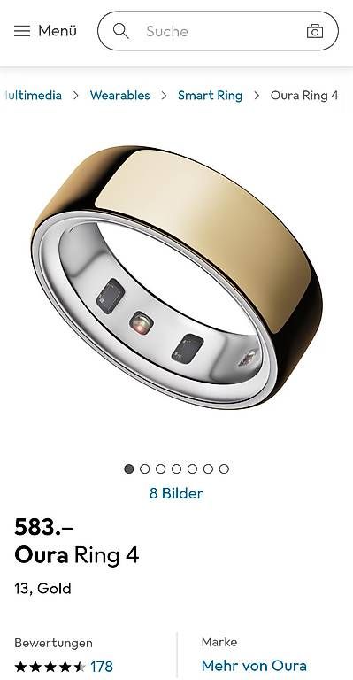 Anelli: Oura Ring 4 Grösse 13 Gold Neu – Usato da Zollikerberg venduto da WineInvest 1