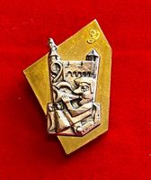 Fasnachtsplakette Luzern GOLD 1991 mit Original-Nadel