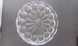 BLEIKRISTALLTELLER / PLATTE RUND, DURCHMESSER 30 CM MIT RAND