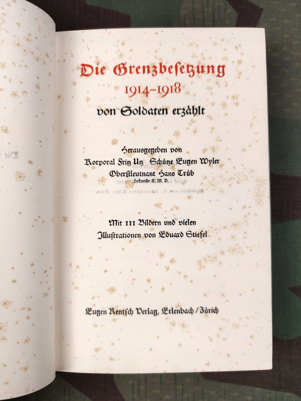 Schweizer Armee Uniformi: Die Grenzbesetzung 1914/1918 – Usato da Bauma venduto da SwissMilitaria 2