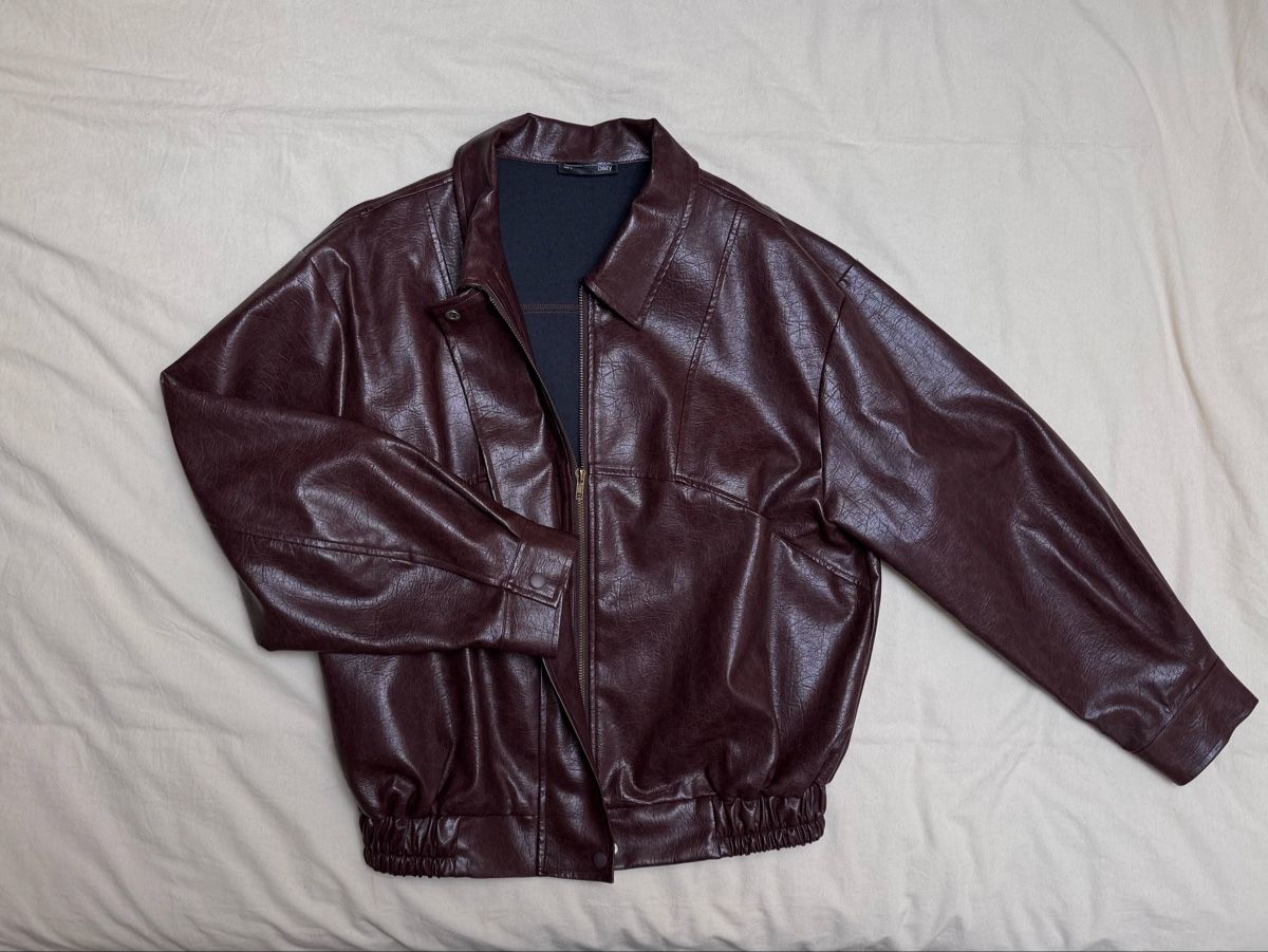 Shein Giacche: Bordeaux Lederjacke Noname – Usato da Sissach venduto da jameliagr