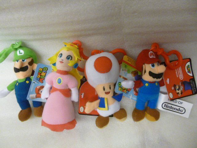 Porte-clés: 4x Super Mario + Luigi's + Toad + Peach - NEW SET Porte-clés – Neuf avec emballage d'origine à Pambio Noranco par Pol69 6