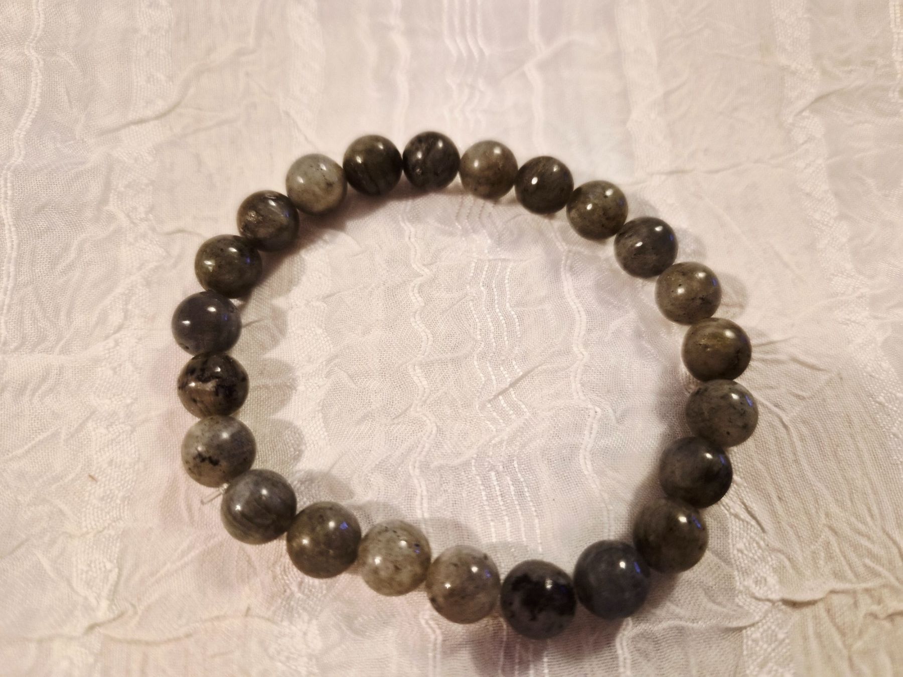 Bracciali & Braccialetti: Labradorit Edelstein Armband Elastisch – Nuovo e nell'imballaggio originale da Dietikon venduto da Eleda 1
