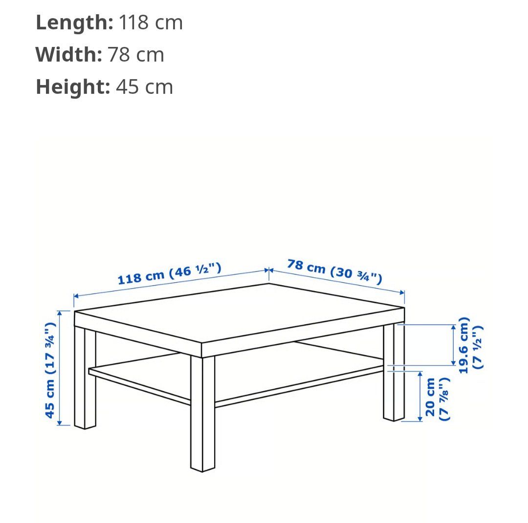 Ikea Tavoli: IKEA LACK Sofatisch  Dunkelbraun/Schwarz – Usato da Aarau venduto da ste_w5yp 3