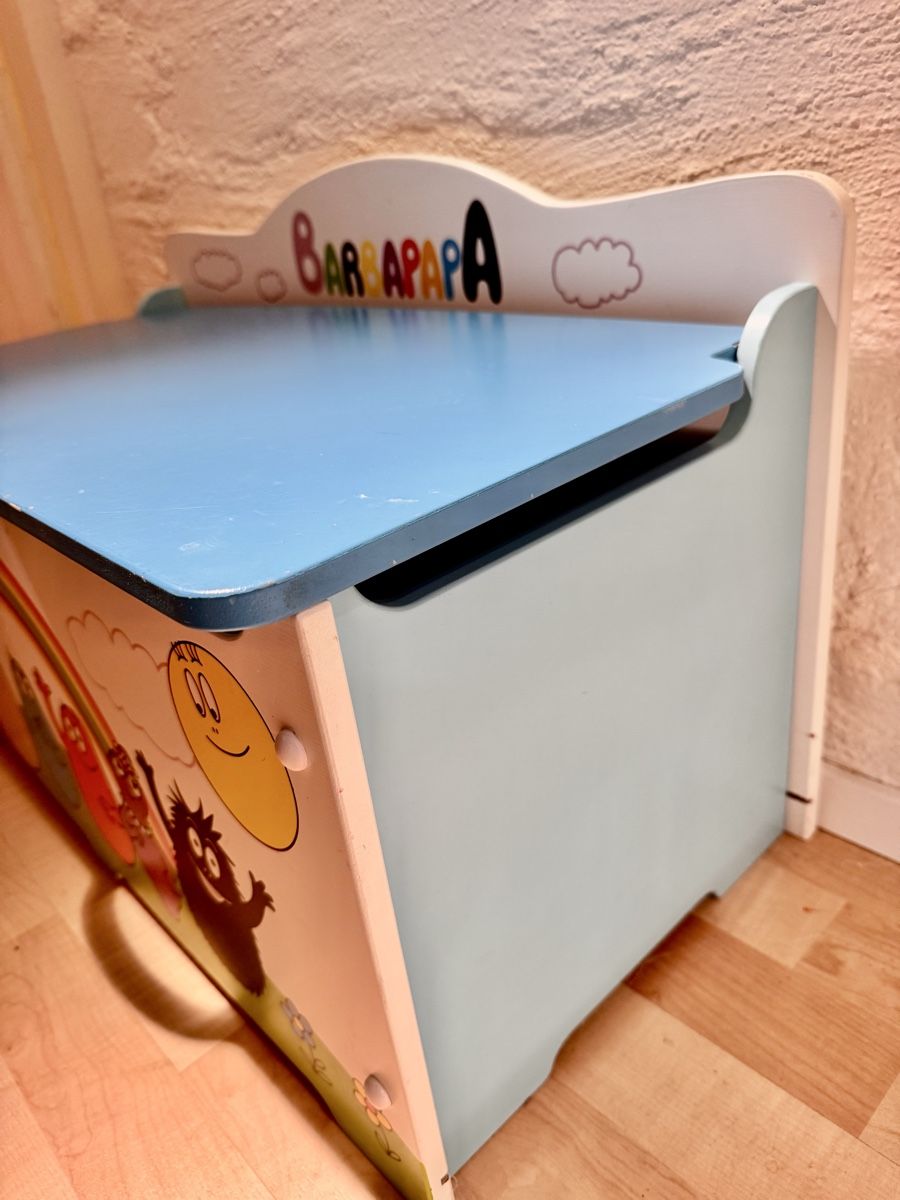 Cassapanche: Spielzeugtruhe Barbapapa Holz – Usato da Forch venduto da Tchoupitoulas 4