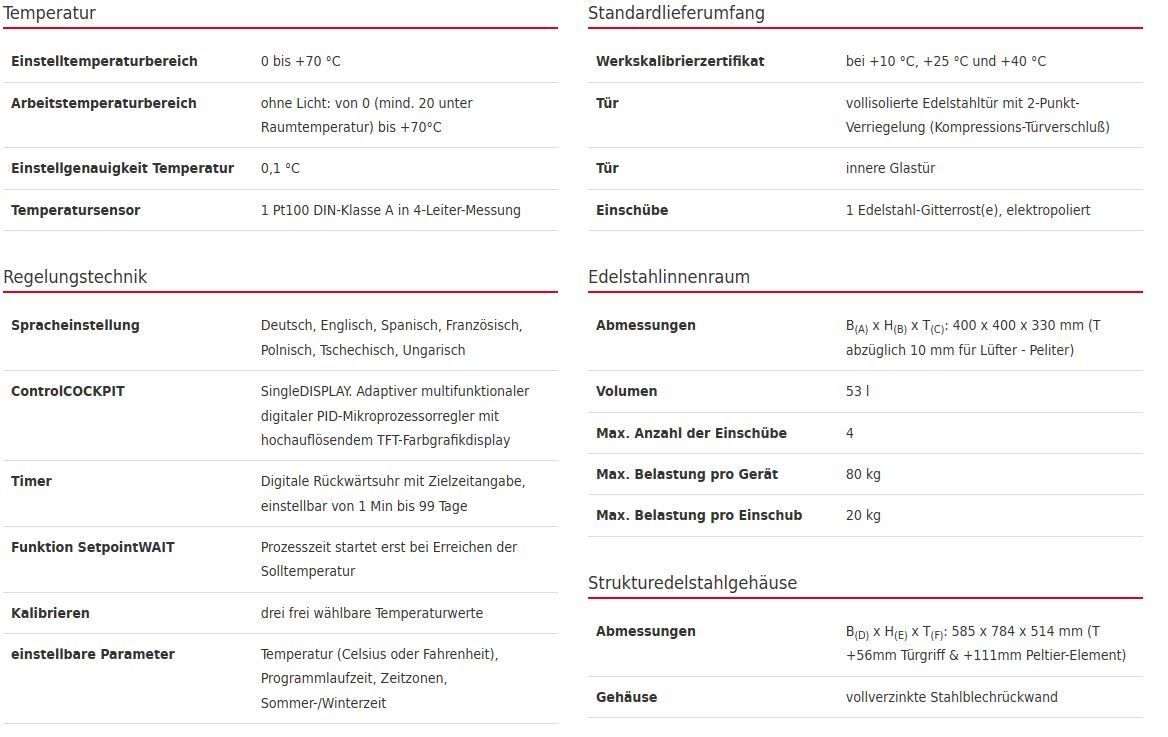 Accessori da laboratorio: Memmert IPP 55 - netzwerktauglich – Usato da Niederdorf venduto da LeptonAG_Labor 7