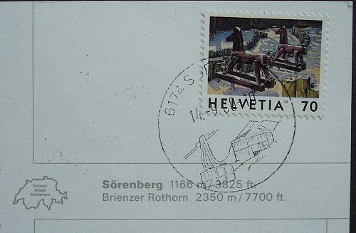 Cartes postales: SÖRENBERG Brienzer Rothorn - Eisee - Luftseilbahn – D'occasion à Jona par philajona 1