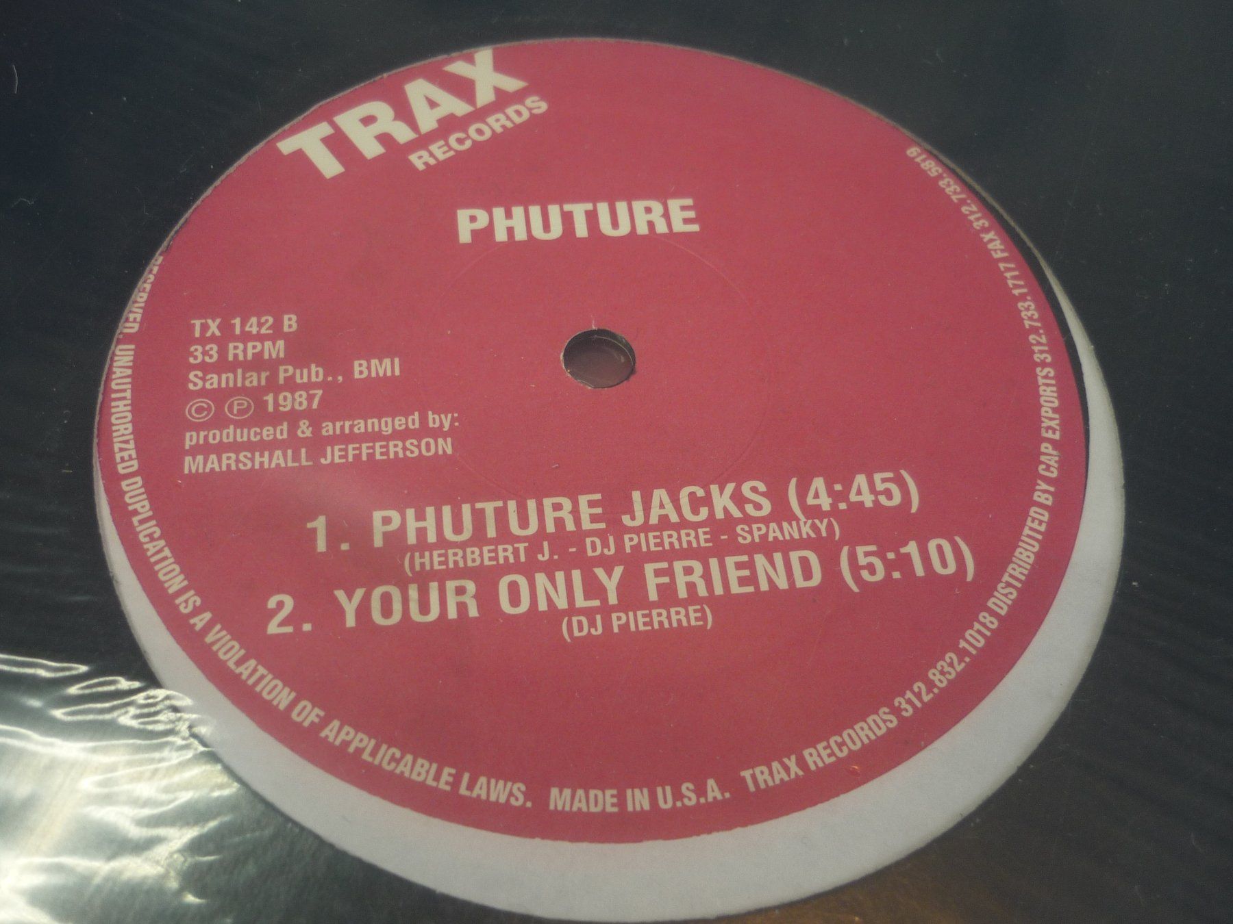 Dischi in vinile: 12" Schallplatte - Trax Records - Acid Tracks - Phuture – Usato da Beringen venduto da zzRegal 1