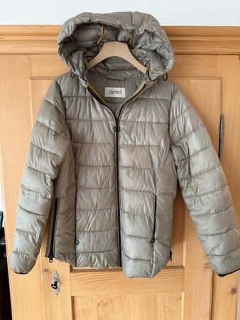 Esprit Jacke mit Kapuze Damen Gr.M - 100% recycelt, PFC-Free