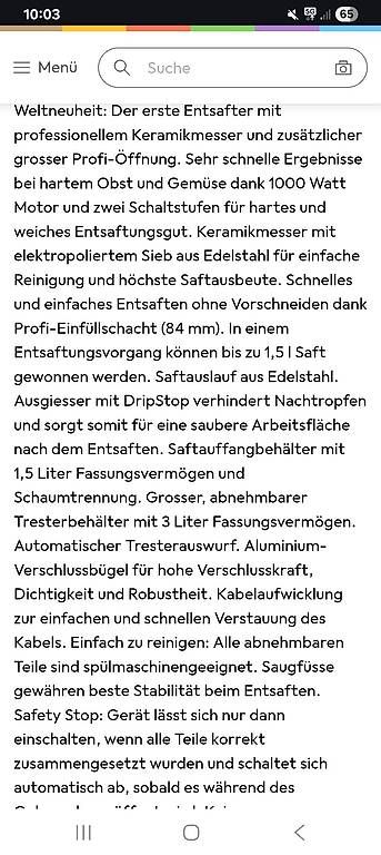 Elettrodomestici da cucina: Siemens Entsafter FQ1 – Usato da Niederuzwil venduto da sama013 2