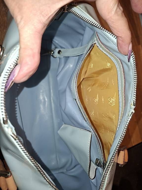 Taschen für Damen: Maison Mollerus Bowling Bag iceblau – Gebraucht aus Meinisberg von MartinaM1972 1