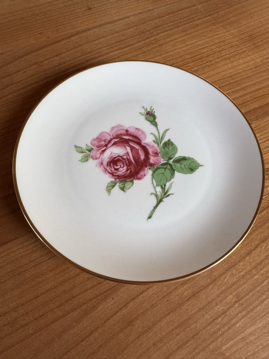 Kaiser Set di piatti: Kaiser Teetasse mit Dessertteller Rosen – Usato da Therwil venduto da rowe-spezial 6