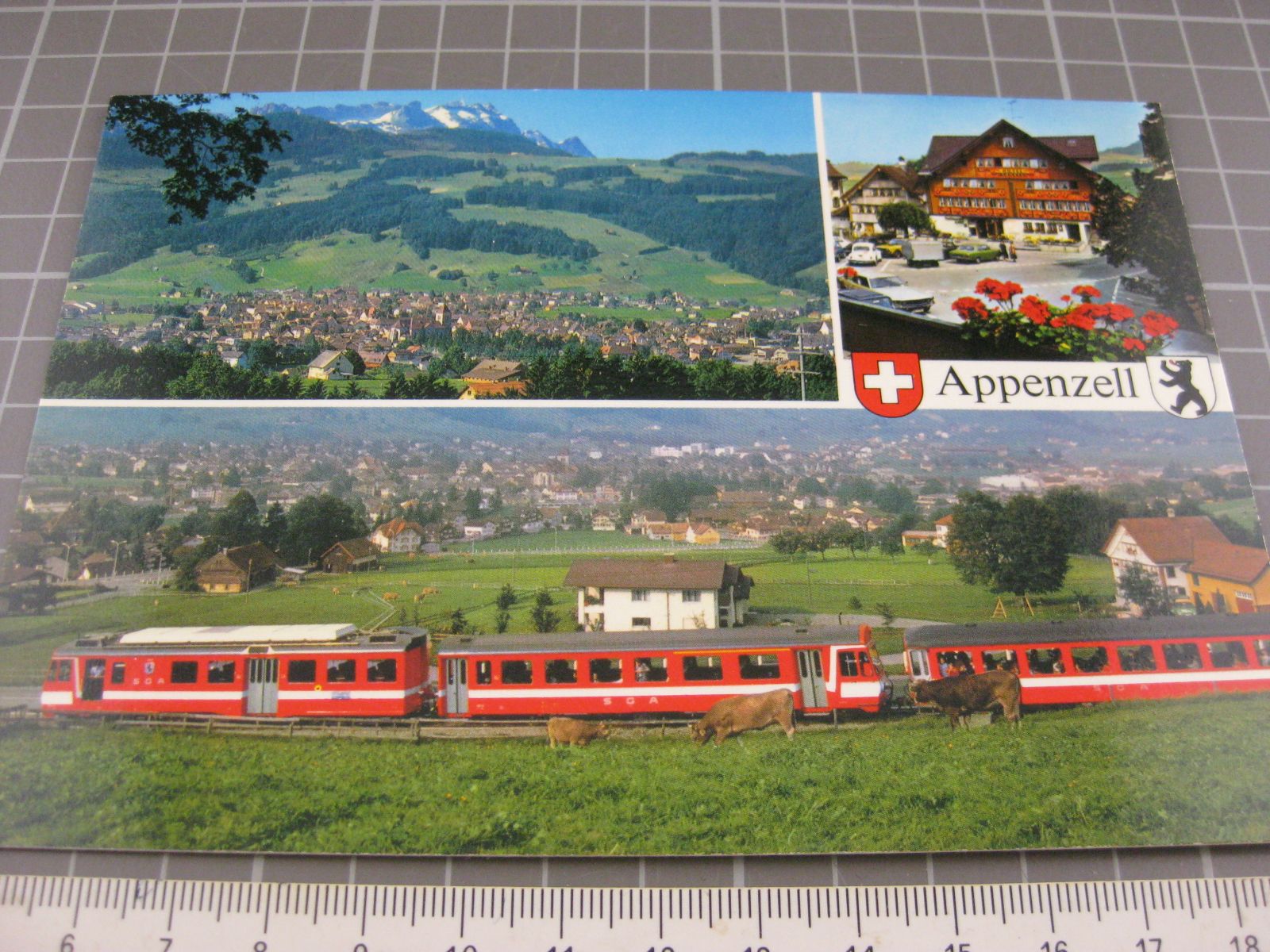 Ansichtskarten: Appenzell mit Zug SGA – Gebraucht aus Malters von Marosko