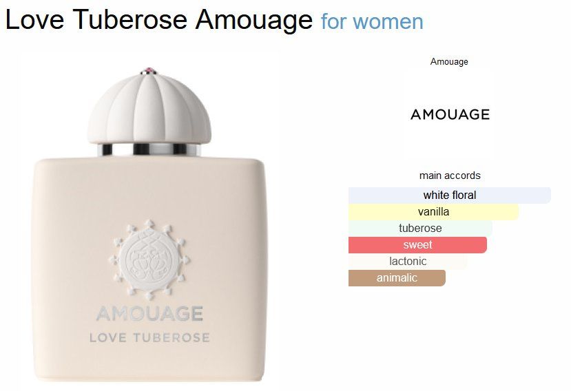 Amouage Profumi & Eau de Toilette: Amouage Love Tuberose Sample/Probe 1-10ml – Nuovo (secondo la descrizione) da Marly venduto da springcloud247 2