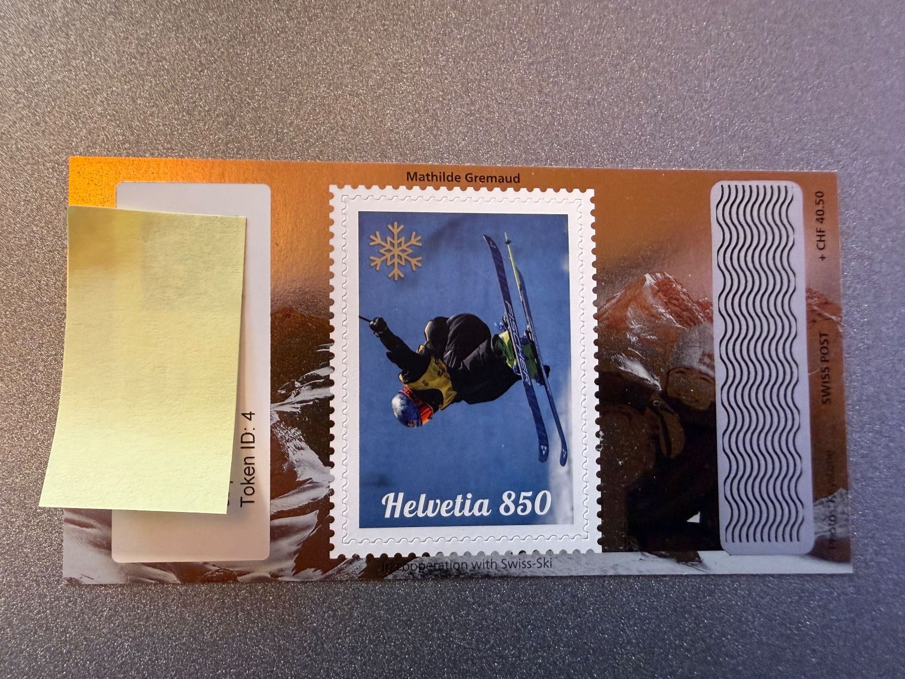 Tutti i francobolli: Swiss Crypto Stamp 5.0 "bronze" ID 9 Mathilde Gremaud** – Nuovo (secondo la descrizione) da Lungern venduto da Jopae