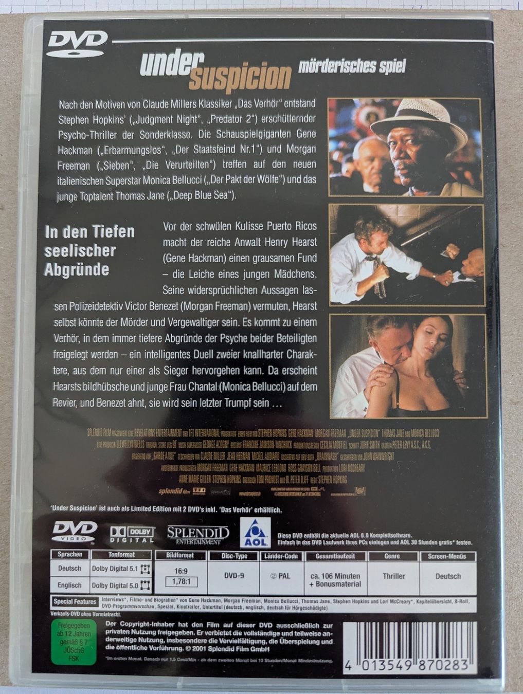 Tutti i DVDs: Under Suspicion – Usato da Aarau venduto da usmichi 1