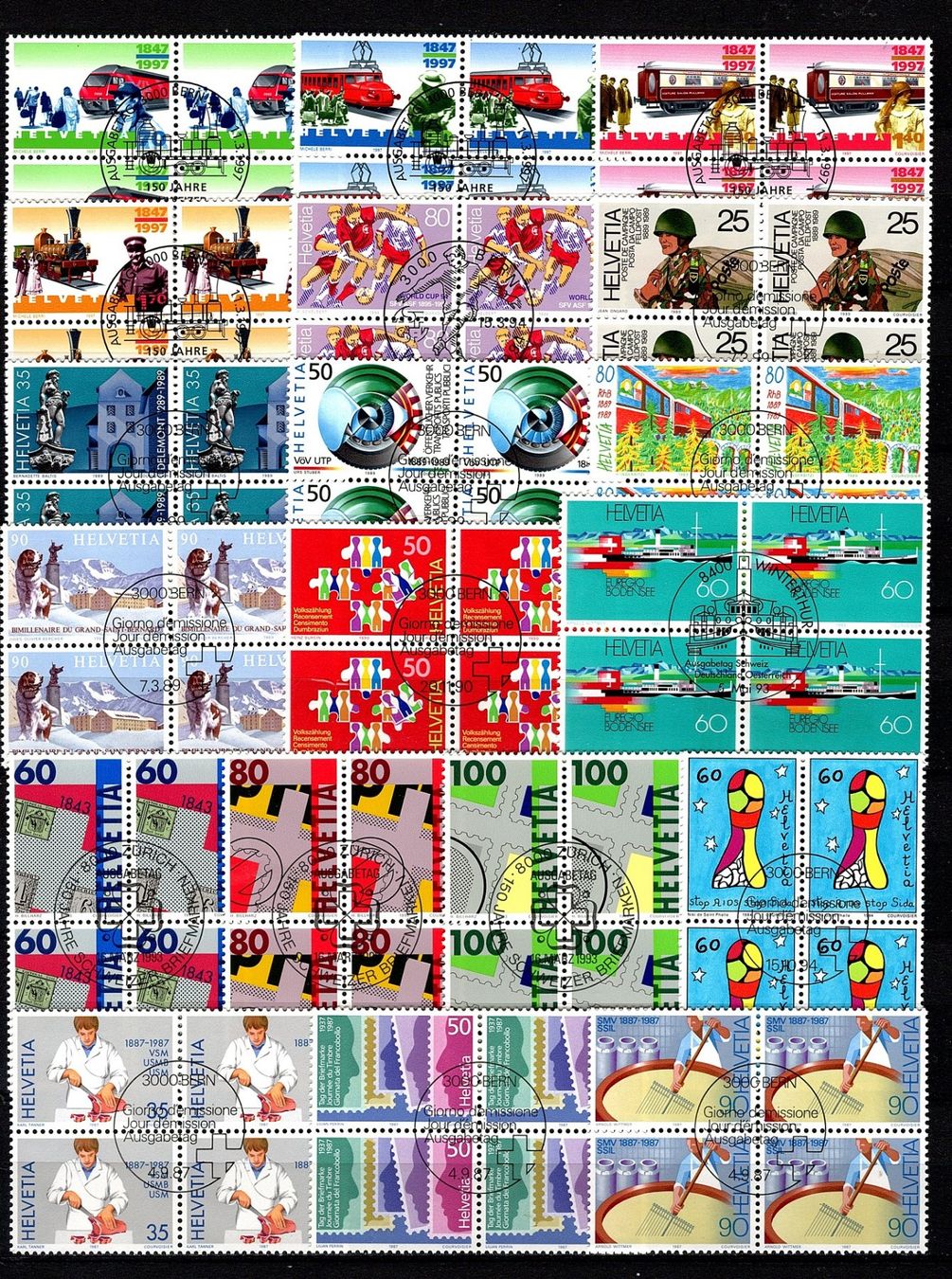Tutti i francobolli: Sammlung Schweiz (927) – Usato da Burgdorf venduto da blinky01 1