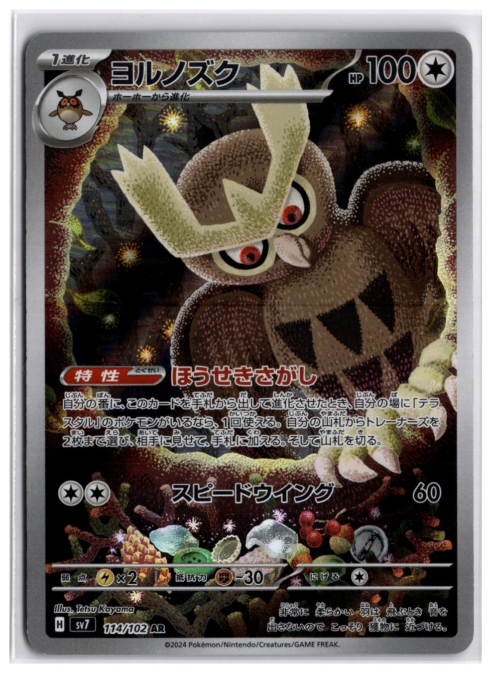 Pokémon Carte collezionabili: Noctowl (sv7 114) AR LP – Nuovo (secondo la descrizione) da Andwil TG venduto da Artrarecards_Etter