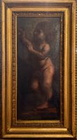 Dipinto olio su tela, figure femminili, XX secolo