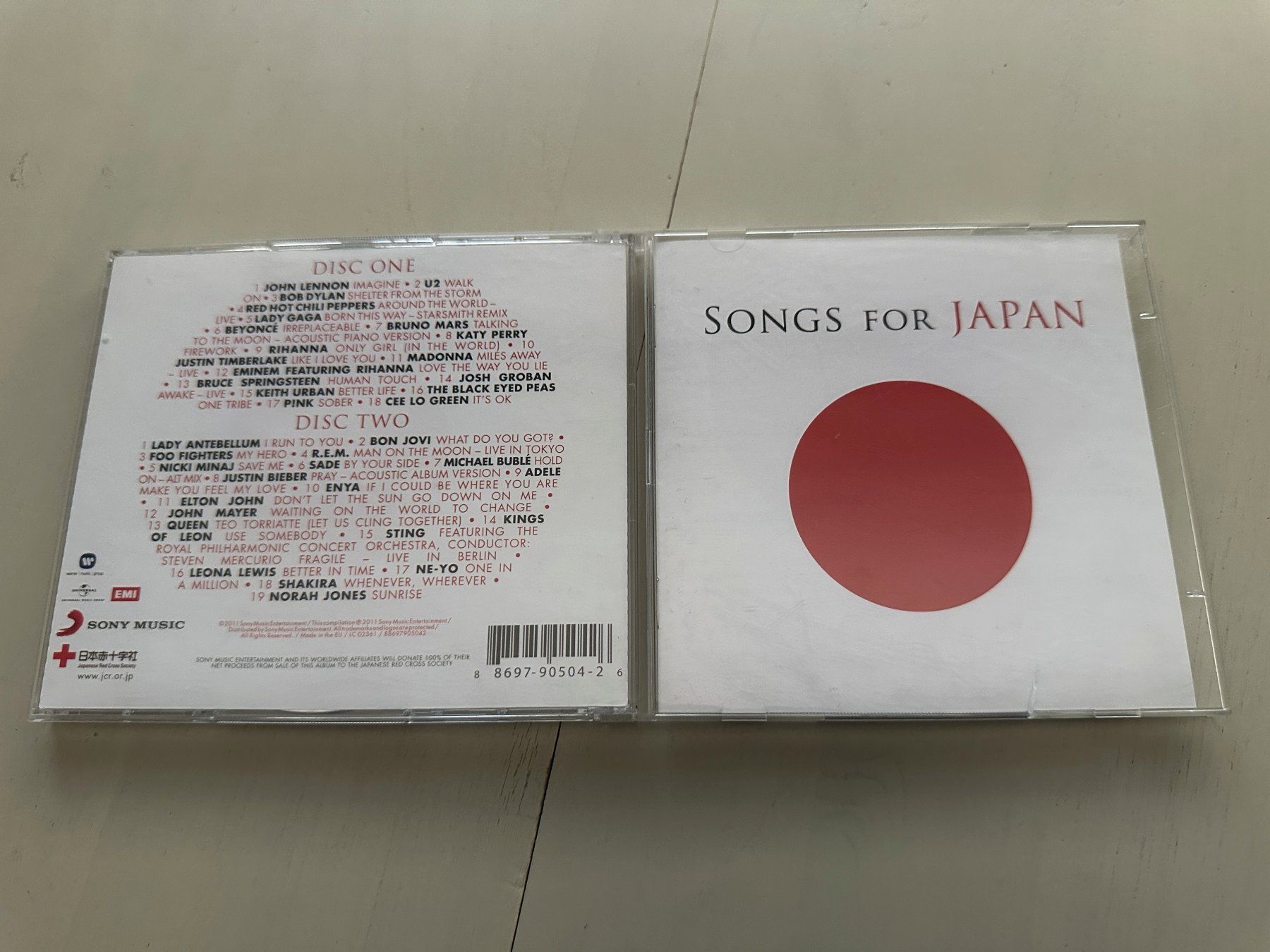 CD: SONGS FOR JAPAN tolle 2 CD U2 DYLAN MADONNA SPRINGSTEEN REM – Usato da Basel venduto da Partridge