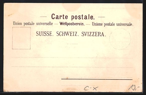 Cartoline postali: Litho Davos, Ortsansicht im Sommer, Wand – Usato da Berlin venduto da bartko-reher 1
