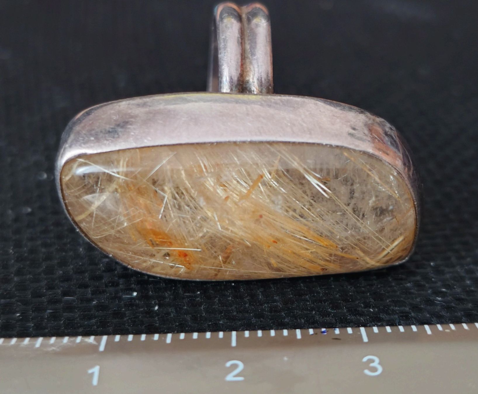 Ringe: Silberring mit einem Bernstein ähnlichen Stein // 11.4 gr – Gebraucht aus Allschwil von Swisstoybox