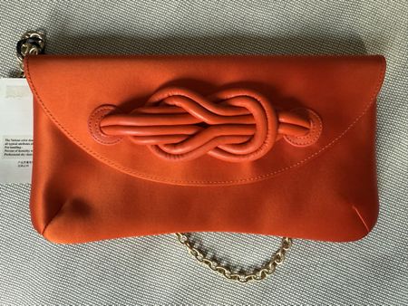 Clutch Shanghai Tang seta arancione  nuova!🧡✨ (51)